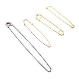 Large Brass Safety Pin, Decorative Safety Pins Brooches